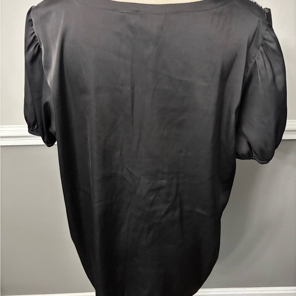 George Black Embroidered Square-Neck Blouse - Picture 5 of 6